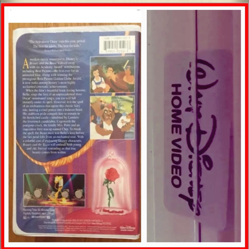 Used Beauty & the Beast BLACK DIAMOND CLASSIC VHS